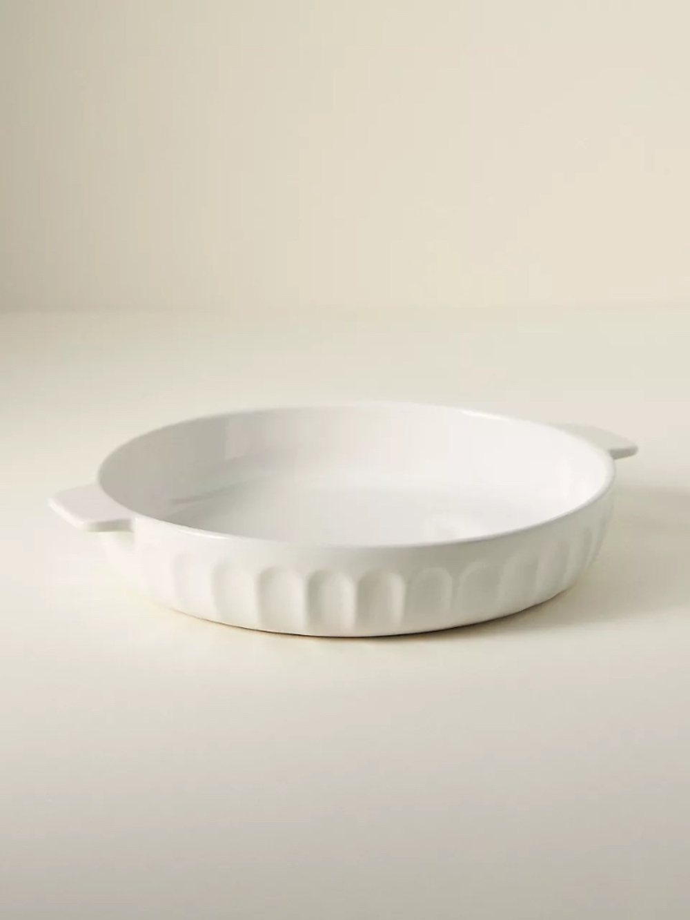Anthropologie The Latte Stoneware PIE DISH Amelie Edition